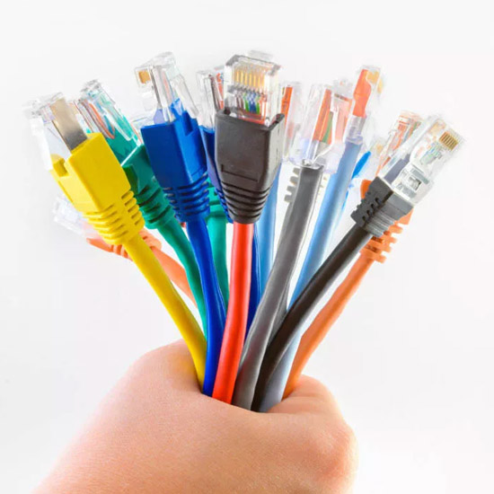What are the types of Ethernet cable?